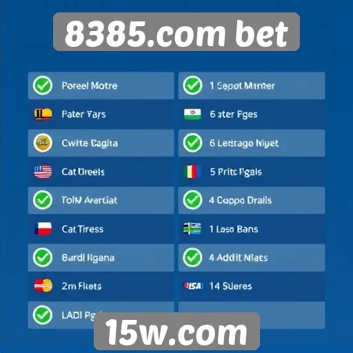 Metodos de pagamento aceitos no 8385.com bet